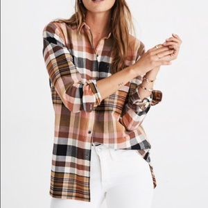 Madewell Classic Ex-Boyfriend Shirt Seconda Plaid